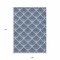 Homeroots 9' X 12' Navy Blue Gray And Ivory Geometric Washable Indoor Outdoor Area Rug 594729 - alternate 5