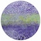 Homeroots 8' Purple Green And Black Round Abstract Washable Indoor Outdoor Area Rug 603103 - alternate 6