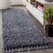 Jonathan Y Mercer Shag Plush Tassel Denim Blue 2 ft. x 8 ft. Runner Rug MCR100C-28 - alternate 1