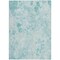 Homeroots 3' X 5' Aqua Teal Blue And Ivory Floral Washable Indoor Outdoor Area Rug 583094 - alternate 7