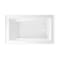 Kingston Brass 54" Acrylic Rectangular 3-Wall Alcove Tub, Right Hand Drain and Anti-Skid Surface, Glossy White VTAM5432R22D - alternate 3