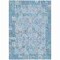 Homeroots 10' X 14' Blue And Silver Patchwork Washable Indoor Outdoor Area Rug 631424 - alternate 9