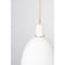 Hudson Valley Lighting Copake 1 Light Pendant 12.25 In. Vintage Gold Leaf/Matte Ivory Ceramic 1717-VGL/CMI - alternate 2