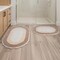 Lavish Home Reversible Bathroom Rug Set, Beige, 2-Pieces, 32 inx20 in/24 inx17 in ST-BATH7-OSB - alternate 5