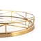 Homeroots Set of Two Gold Solid Wood Round Vanity Tray 574197 - alternate 7