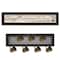 Homeroots Set Of Two Heart Of The Home Black Framed Kitchen Wall Art With Seven Peg Mug Rack, 2PK 415782 - alternate 1