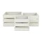 Homeroots Set of Three Light Gray Solid Wood Crate, 3PK 487681 - alternate 1
