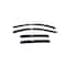 Ventshade Rainguards, Aerodynamic Design, Tape-On, Smoke, Acrylic, Set Of 4 94141 - alternate 1