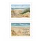 Homeroots Set Of Two Sand Castle and Footprints 2 White Framed Print Wall Art, 2PK 407925 - alternate 1