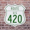 Signmission Route Marker Shield Sign Us 420, 12 inch X 12 inch, Plastic Sign, 2PK SHI-P-2PACK-12-477 - alternate 5