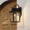 Vaxcel Irving Park Black Outdoor Wall Sconce Light, Clear Seeded Glass, Dimmable T0806 - alternate 7