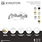 Kingston Brass Double-Handle Wall Mount Bathroom Faucet, Polished Nickel KS3126NX - alternate 2