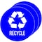 Hls Commercial 3-Pack Vinyl RECYCLE Decal Sticker Set, UV-Resistant HLSKERCYCLE3 - alternate 1