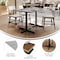 Flash Furniture 48"x30" Tabletop, Gray Faux Concrete, Seamless Surface Technology, 22x30 Black Table Height X-Bases ST-REC3048-CMGY-T2230-GG - alternate 6