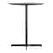 Flash Furniture Commercial 36" Black Faux Marble HPL Tabletop - Black Bar Height X Base ST-RD36-BKMAR-T3030B-GG - alternate 8