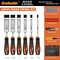 Wrightmaster 11-piece Rubber Handle Woodworking Chisel Tool Set ZR-0111 - alternate 6