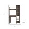 Homeroots 39" Light Gray Wood Writing Desk and Bookshelf Set 535145 - alternate 5