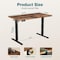 Simple Deluxe Electric Standing Desk, Standing Desk Adjustable Height, 24x55 Inches Sit Stand up Desk, Ergonomic 3A88TDESKP5524V3BRN - alternate 4