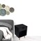 Homeroots 22" Black One Drawer Nightstand 489237 - alternate 2