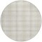Homeroots 8' Ivory Beige And Brown Round Plaid Washable Indoor Outdoor Area Rug 597113 - alternate 6