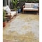 Homeroots 5' X 8' Gold Brown And Beige Abstract Washable Indoor Outdoor Area Rug 599491 - alternate 1