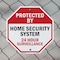 Signmission Protected By Home Security System 2, 10 Inch X 10 Inch, Aluminum Metal Signs OC-A-10-169 - alternate 4