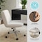 Martha Stewart Eloise Upholstered Office Chair in Grey White/Polished Nickel CH-232196-2-GW-MS - alternate 6