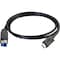 C2G 10FT USB 3.0 USB 3.1 GEN 1 USB-C TO USB-B CABLE M/M - BLACK 28867 - alternate 5