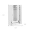 Homeroots Two Piece White Solid and Manufactured Wood Bedroom Set 596533 - alternate 6