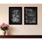 Homeroots Set Of Two Vintage Flowers in Bloom Black Framed Print Wall Art, 2PK 407969 - alternate 4