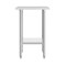 Flash Furniture Reese 24x36 Portable Work Table, Steel Top Shelf and Adjstbl Glvnzd Steel Undershelf NH-WT-2436-GG - alternate 6