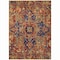Homeroots 5' X 8' Red Orange and Blue Oriental Washable Non Skid Indoor Outdoor Area Rug 563785 - alternate 7