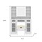 Homeroots 41" White Wood Lighted Mirrored Dresser 691724 - alternate 3
