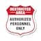 Signmission Restricted Area Shield Sign Authorized P, 18 Inch X 18 Inch, Plastic Sign SHI-P-18-456 - alternate 1