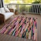 Homeroots 10' X 14' Pink Black And Green Striped Washable Indoor Outdoor Area Rug 603232 - alternate 7