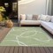 Homeroots 10' X 14' Artichoke Green And Ivory Abstract Washable Indoor Outdoor Area Rug 597456 - alternate 6