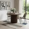 Homeroots 46" Brown Wood Pedestal Base Round Top Dining Table 720939 - alternate 4