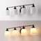 Jonathan Y Lydia 33.25" 4-Light Farmhouse Cottage Metal LED Vanity Light w/Frosted Glass Shades, Oil Rubbed Bron JYL7552C - alternate 8