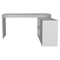 Homeroots 60" White Wood L Shape Writing Desk 535158 - alternate 3
