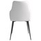 Leisuremod Sonnet Modern Dining Chair in Coconut White Fabric and Iron Legs SC51W - alternate 9