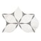 Andova Tiles Ciara Tanok White 7-in. x 12-in. Flower Marble Look Matte Porcelain Wall & Floor Tile ANDCIA1261 - alternate 1