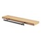 Homeroots 43in Natural Light Brown Wooden Floating Shelf 400831 - alternate 4