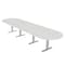 Skutchi Designs 16 Person Conference Table With Power Unit | 16' Racetrack Table | Harmony Series HAR-RAC-48X192-T-WA7976-NA - alternate 1