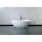 Kingston Brass 63" Solid Surface Oval Double Slipper Freestanding Tub with Drain, Matte White VRTOV633724 - alternate 5