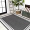 Jonathan Y James Modern Border Stripe Black/Cream 3 ft. x 5 ft. Indoor/Outdoor Area Rug SMB201C-3 - alternate 7