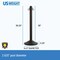 Us Weight ChainBoss Stanchion with 10 ft of Black Plastic Chain Ft. SunShield UV Protection, Fillable Base, 6PK U2203PK6 - alternate 6
