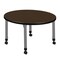 Regency Round Kee Height Adjustable Mobile Classroom Activity Table, 30 in W, 30 in L, Neo Walnut TB30RNDNWAPCGY - alternate 4