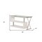 Homeroots 55" Clear and White Glass Mirrored L Shape Executive Desk 286409 - alternate 3