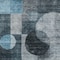 Homeroots 5' X 8' Teal Blue Gray And Charcoal Geometric Washable Indoor Outdoor Area Rug 604343 - alternate 4