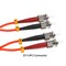 Sanoxy 1m LC/ST Duplex 50/125 Multimode OM2 Fiber Optic Cable SNX-CBL-LDR-FB104-5301 - alternate 2